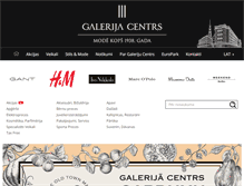 Tablet Screenshot of galerijacentrs.lv